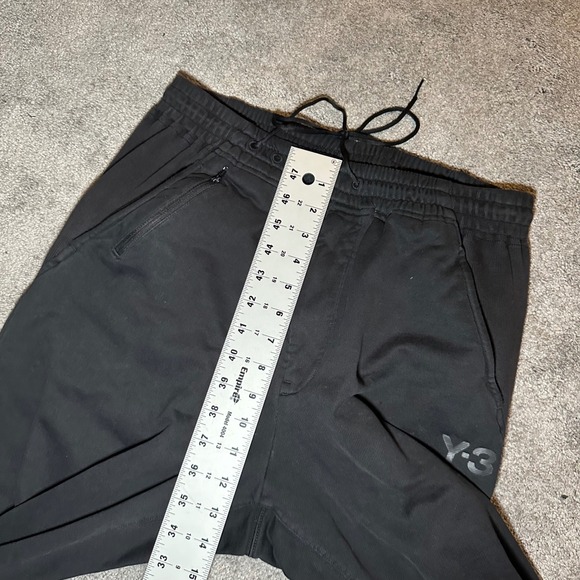 Y-3 Adidas Yohji Yamamoto Sweatpants Mens S Black Joggers FJ0357 Tapered - Picture 14 of 15
